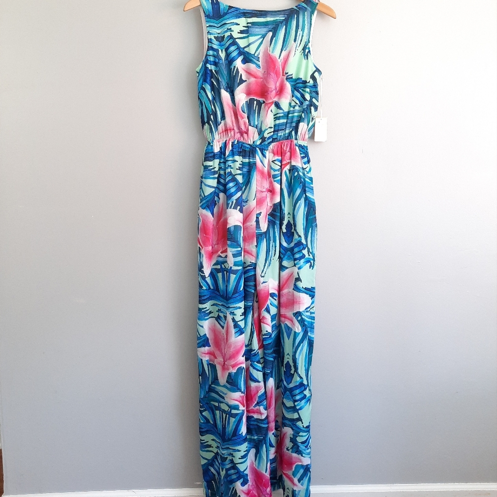 K by Kinnucan's Maliblue Ibiza Low Back Jumpsuit